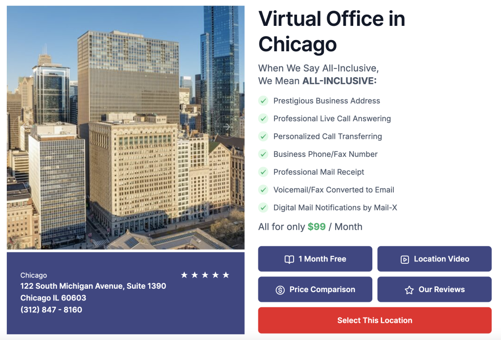 Opus Virtual Office In Chicago